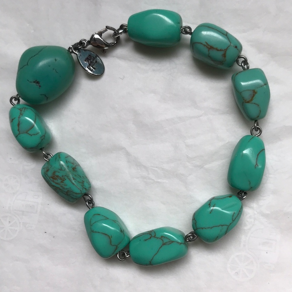 Turquoise Lauren by Ralph Lauren silver bracelet